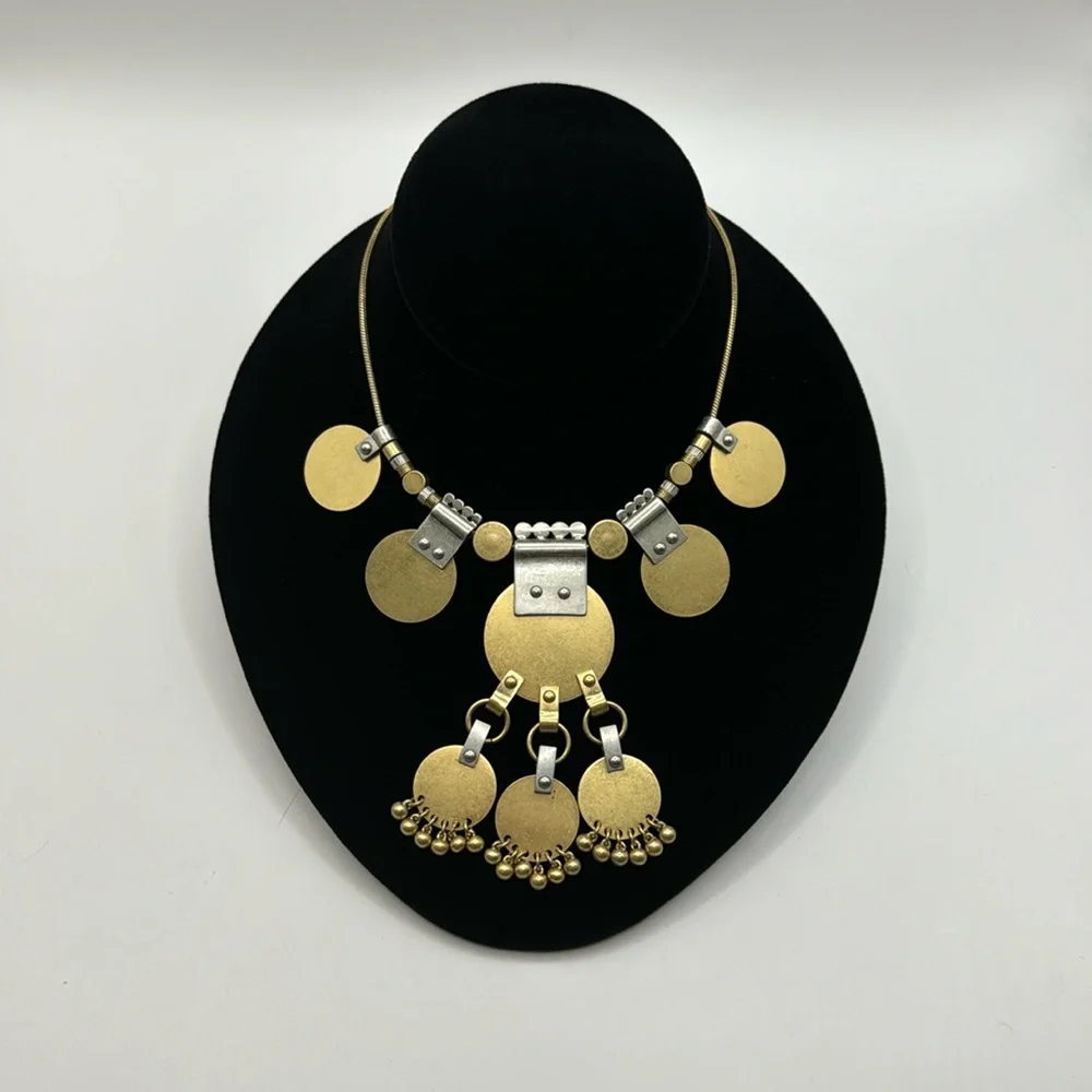 MADEWELL Mixed Metals Statement Necklace - Picture 1 of 12